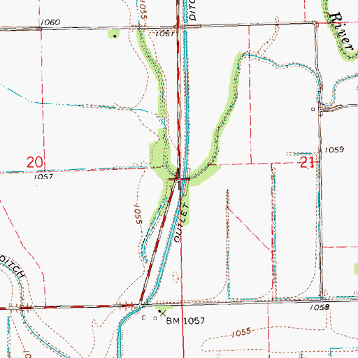 Topographic Map of West Fork Little Sioux River, IA