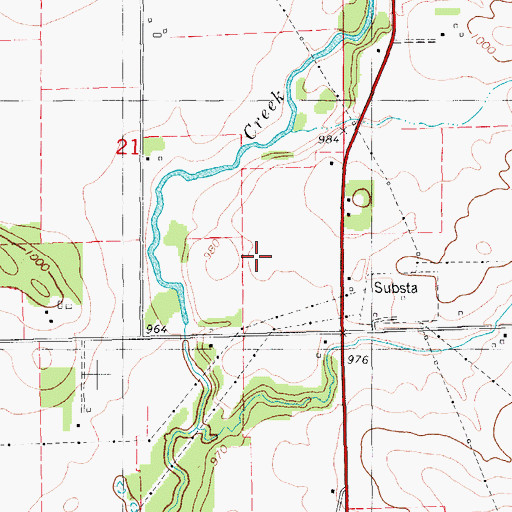 Topographic Map of West Prairie Church, IA