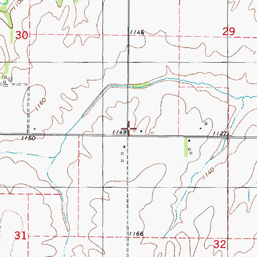 Topographic Map of West Star Church, IA