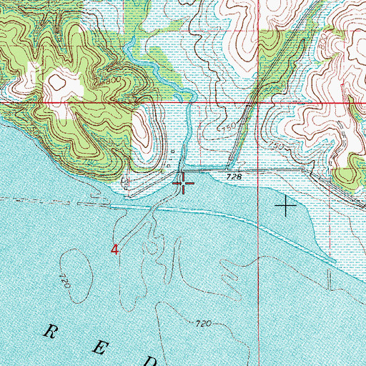 Topographic Map of Wildcat Creek, IA
