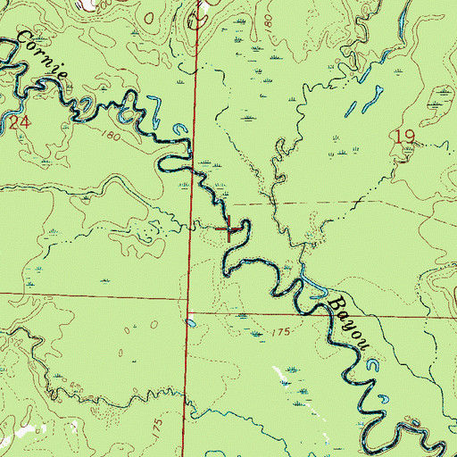 Topographic Map of Beech Creek, AR