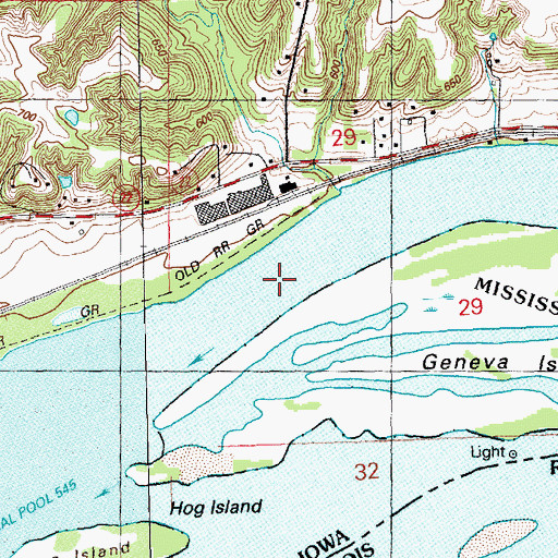 Topographic Map of Wyoming Slough, IA