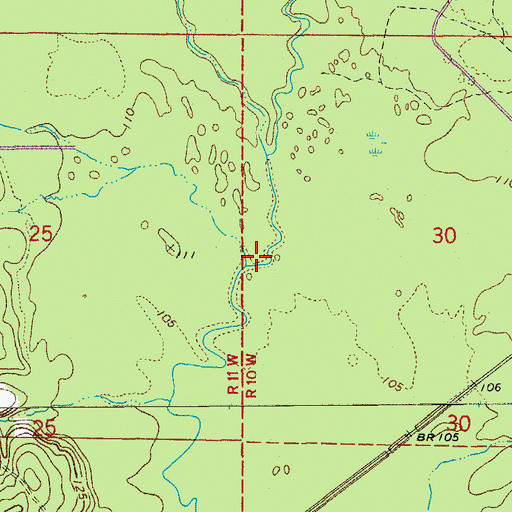 Topographic Map of Beech Creek, AR