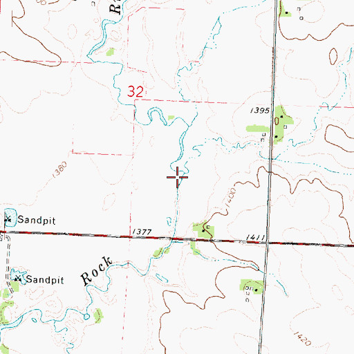 Topographic Map of Zoar Creek, IA