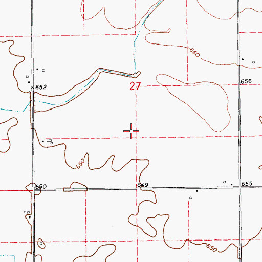 Topographic Map of McDowell Lake, IA