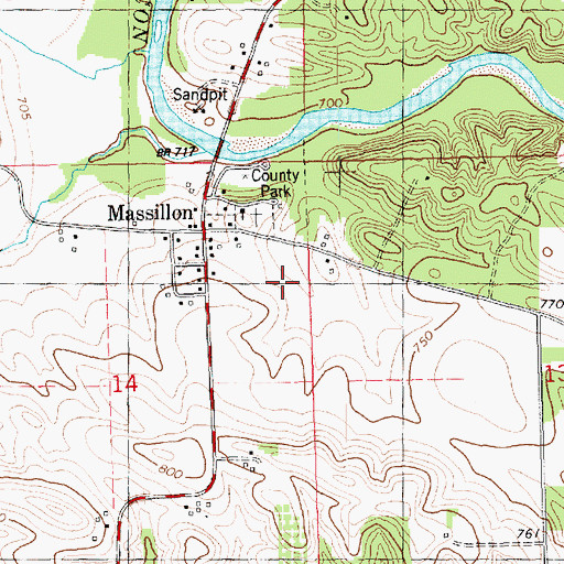 Topographic Map of Bennet Lake, IA