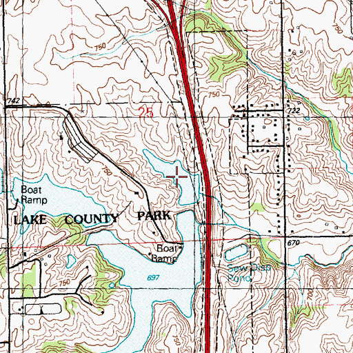 Topographic Map of Northeast Lake, IA