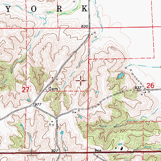 Topographic Map of Camp Arrowhead Lake Dam, IA