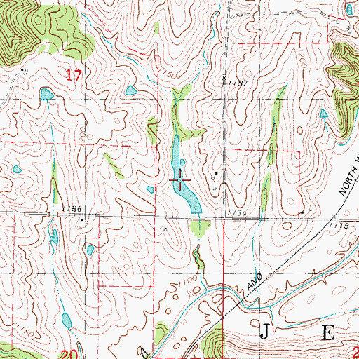 Topographic Map of Sun Valley Lake, IA