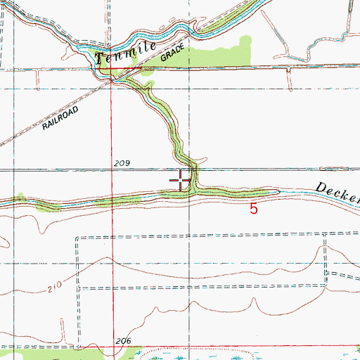 Topographic Map of Bell Meade School, AR