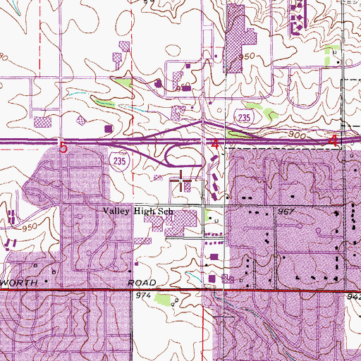 Topographic Map of KWDM-FM (West Des Moines), IA