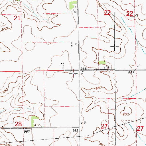 Topographic Map of KNNS-FM (Waterloo), IA