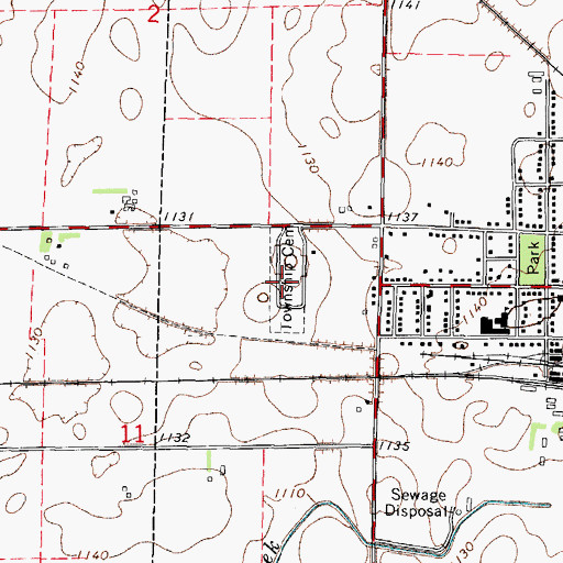 Topographic Map of Gowrie Township Cemetery, IA