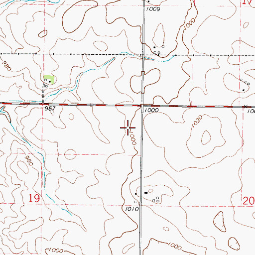 Topographic Map of Ives School (historical), IA