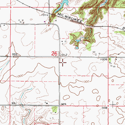 Topographic Map of Snider School (historical), IA