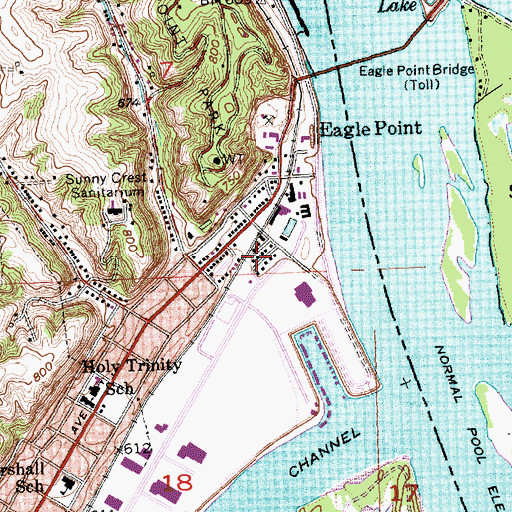 Topographic Map of Ham House Museum, IA