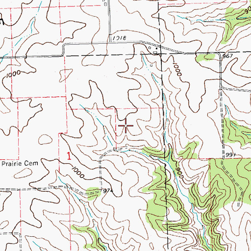 Topographic Map of Five Flags Theater, IA