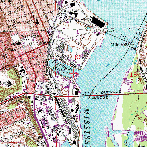 Topographic Map of William M Black Museum, IA