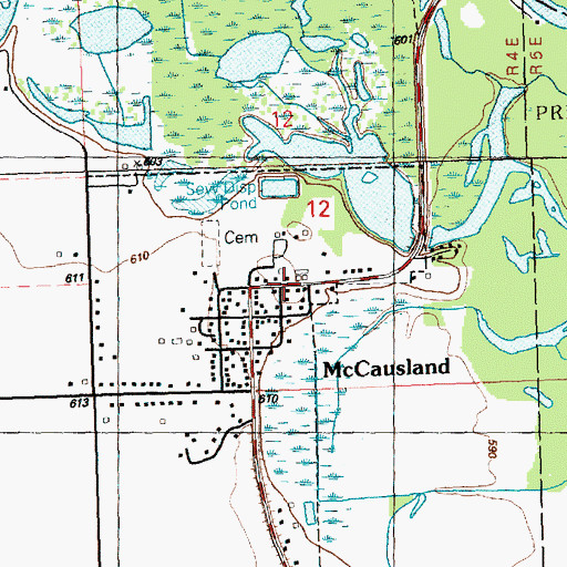 Topographic Map of Buffalo Bill Homestead, IA