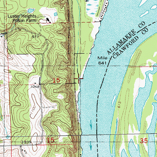 Topographic Map of Johnsons Port, IA
