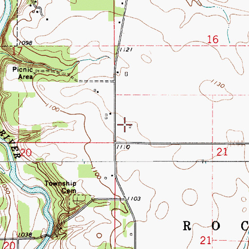 Topographic Map of Rock Grove City, IA