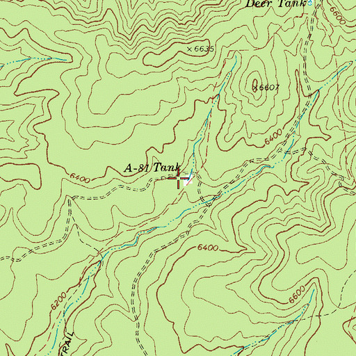 Topographic Map of A-eightyone Tank, AZ