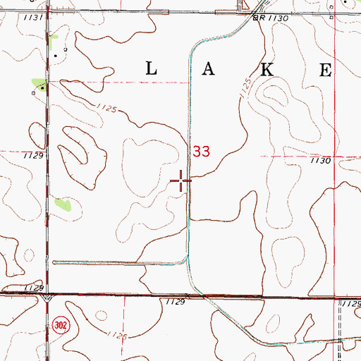 Topographic Map of Impassable Marsh (historical), IA