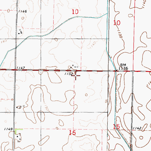 Topographic Map of Bancroft Lake (historical), IA