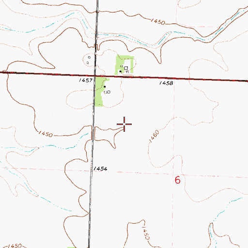 Topographic Map of Goose Lake (historical), IA