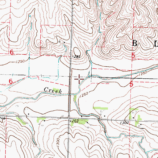 Topographic Map of Chain Lake (historical), IA