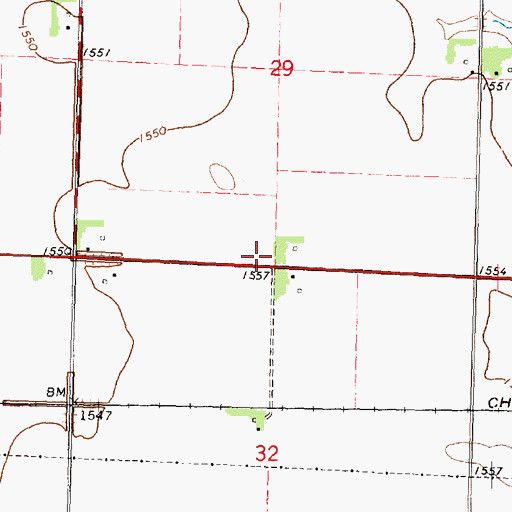 Topographic Map of Max, IA
