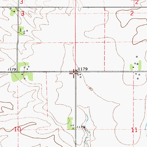 Topographic Map of Wheelerwood, IA