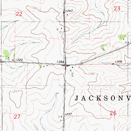 Topographic Map of Nansen, IA