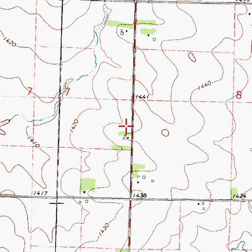 Topographic Map of Elkton, IA