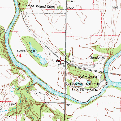 Topographic Map of Jones Siding, IA