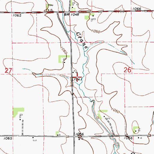 Topographic Map of Seigel, IA