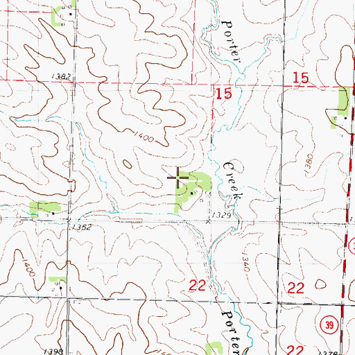Topographic Map of Wall Lake Station, IA