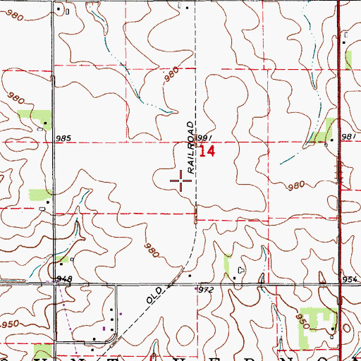 Topographic Map of Glasgow (historical), IA