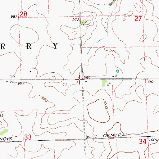Topographic Map of Wise, IA