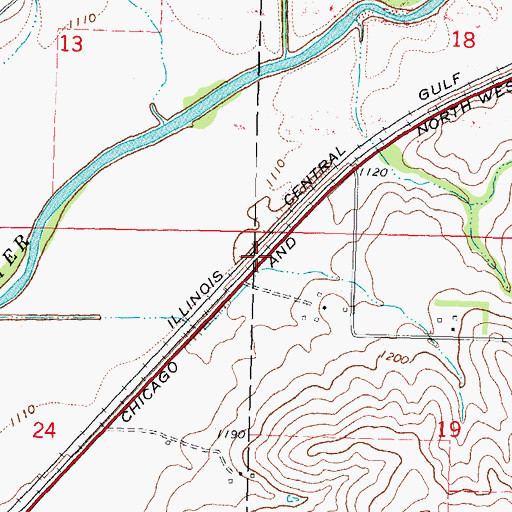 Topographic Map of Haley, IA
