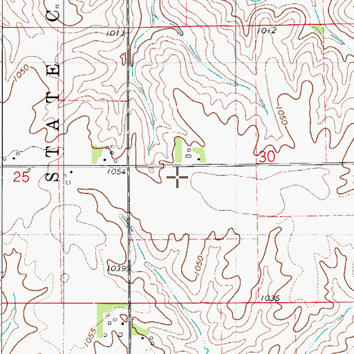 Topographic Map of Malta, IA