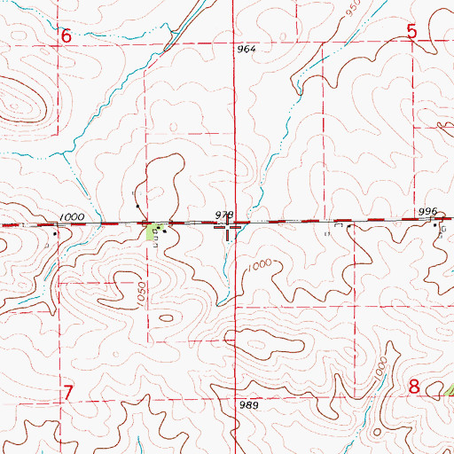 Topographic Map of Argand, IA