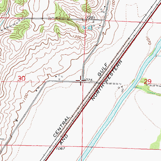 Topographic Map of Baird, IA