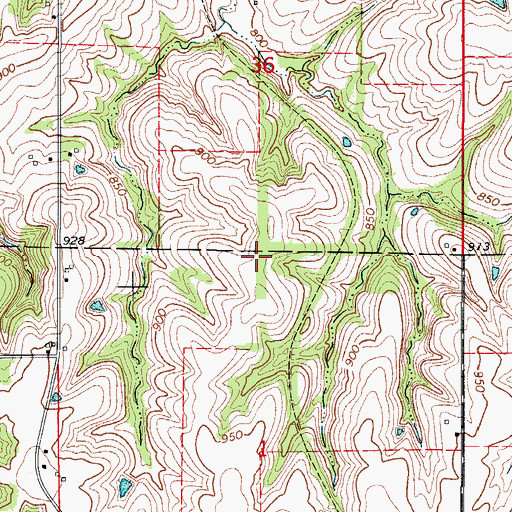 Topographic Map of Clarkson (historical), IA