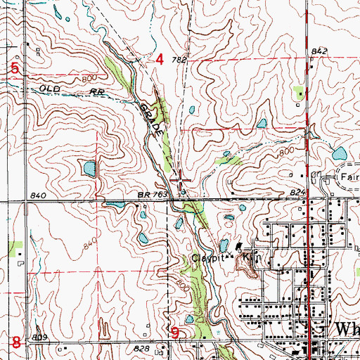 Topographic Map of Rosetta (historical), IA