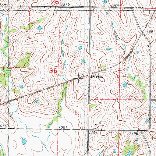 Topographic Map of Shepard (historical), IA