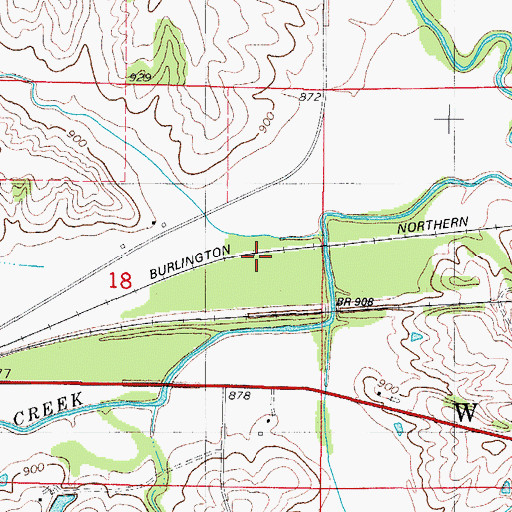 Topographic Map of Troy (historical), IA