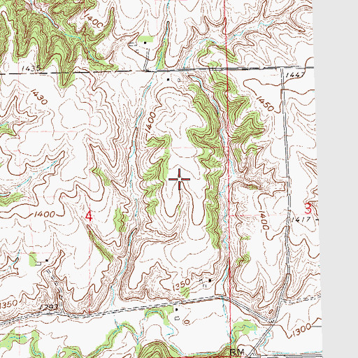 Topographic Map of Big Sioux Wildlife Public Hunting Area, IA