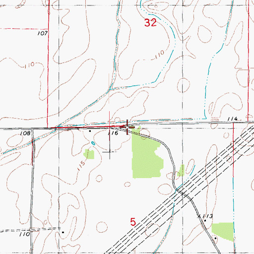 Topographic Map of Bethel Church, AR
