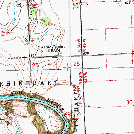 Topographic Map of Altamont Moraine, MN